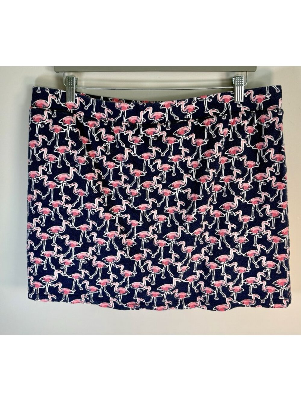 Crown & Ivy Flamingo Print Ruched Skort – Size XXL